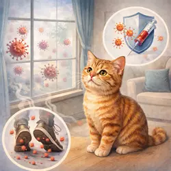 Se debe vacunar gato casero de trivalente felina